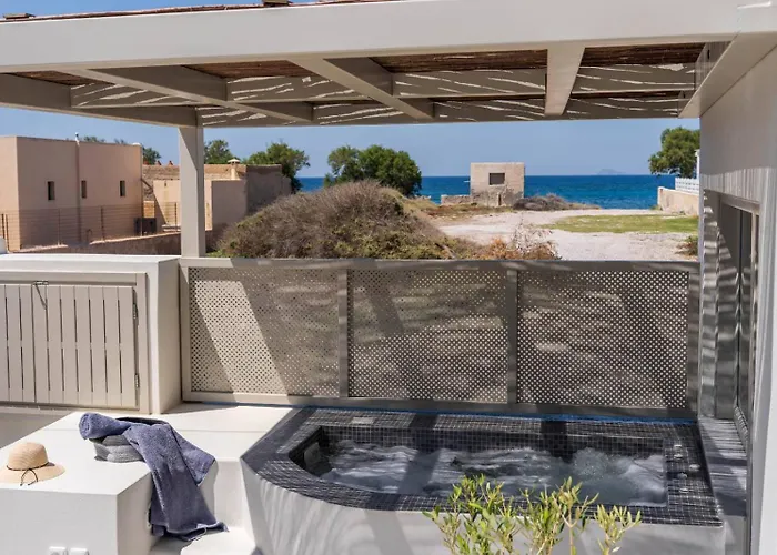 New Sea Serenity Next To The Sea With Private Jacuzzi Villa Vlychada